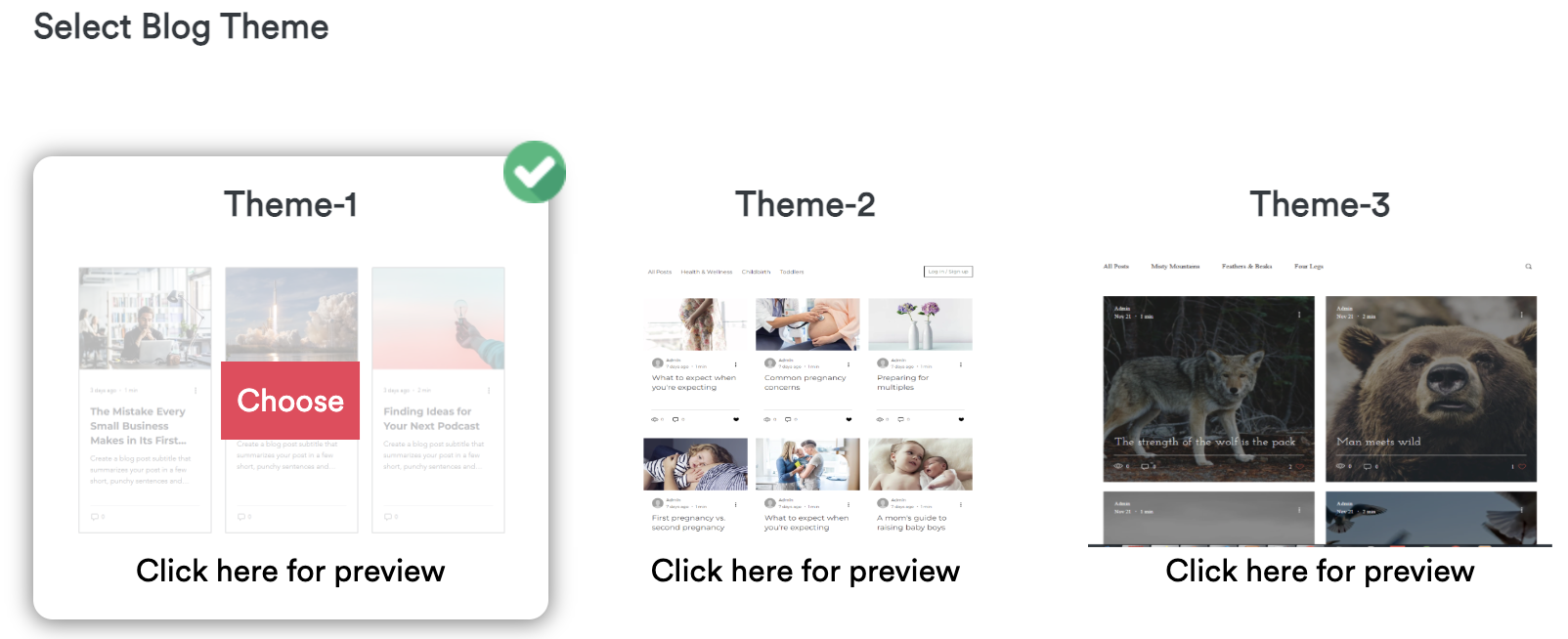 Quickblog Themes
